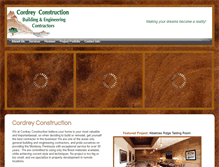 Tablet Screenshot of cordreyconstruction.net